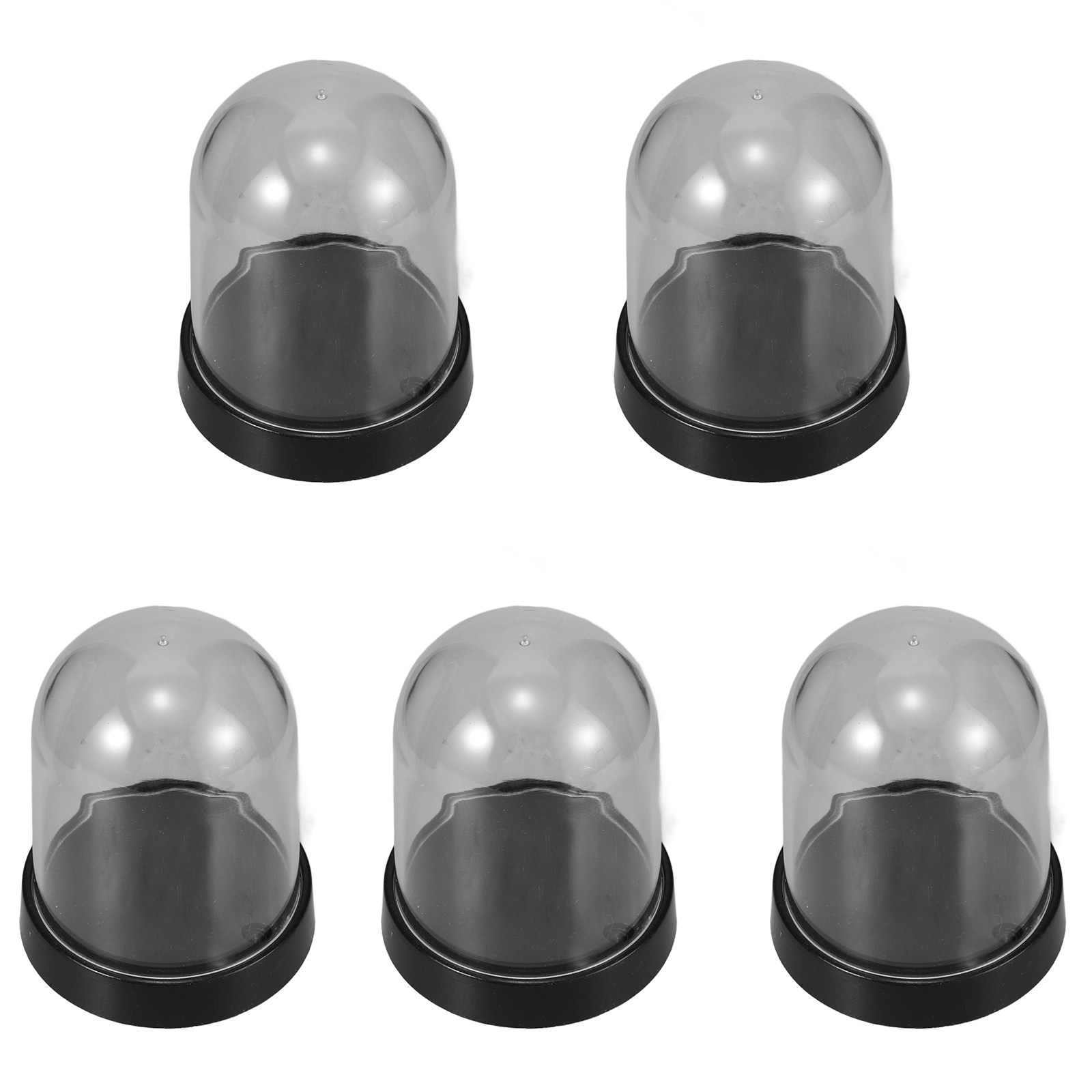 Plastic Dome Clear - 5 комплектов прозрачных пластиковых куполов-витрин для